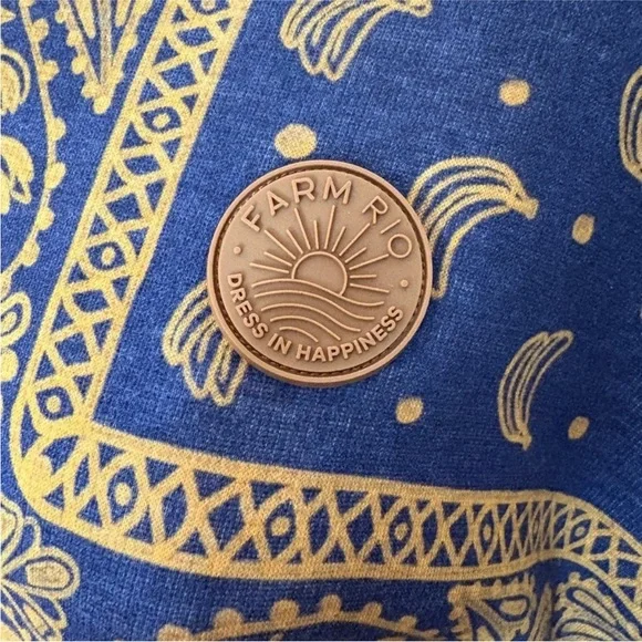 FARM Rio Bandana Mixed Leopard Floral Patchwork Oversized Sweatshirt, sz S, 🐆 🌼 - Picture 4 of 7